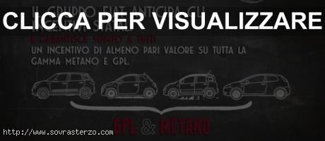 Incentivi Fiat 2013 su auto a metano e a Gpl