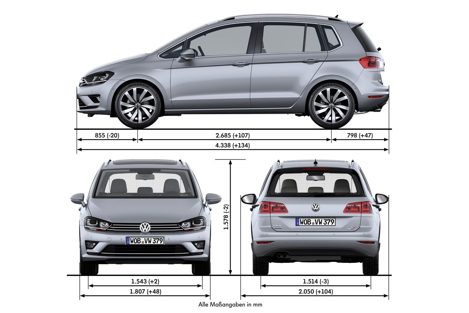 Der Neue Volkswagen Golf Sportsvan Sovrasterzo Der Neue Volkswagen Golf Sportsvan Sovrasterzo