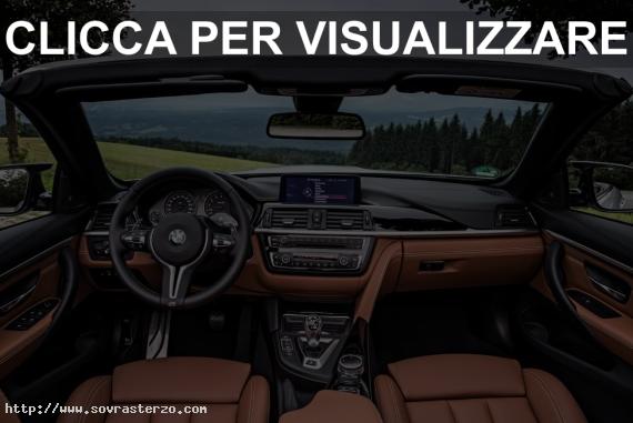 Interni nuova BMW M4 Cabrio
