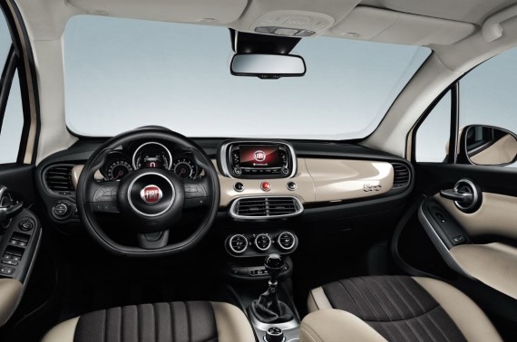 Immagine interni e plancia nuova Fiat 500X