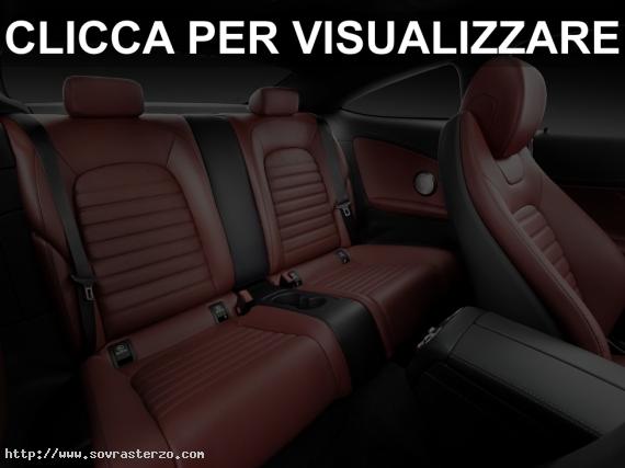 Sedili posteriori nuova Mercedes Classe C Coupe 2016