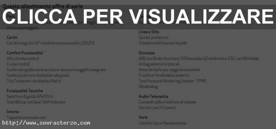 Allestimento Business Alfa Romeo Giulietta 2016