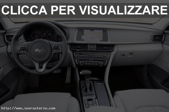 Foto interni volante e plancia nuova Kia Optima Wagon