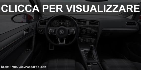 Interni nuova VW Golf VII 2017