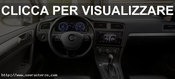 Interni nuova VW e Golf MY 2017 elettrica