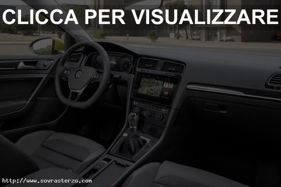 Interni nuova Golf 7 restyling 2017