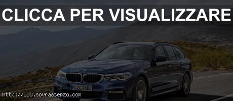 Nuova BMW Serie 5 Touring Station Wagon 2017: Immagini